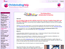 Tablet Screenshot of childmindinghelp.co.uk
